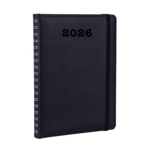 Termo Deri Kapaklı Gizli Spiralli Ajanda - Görsel 2